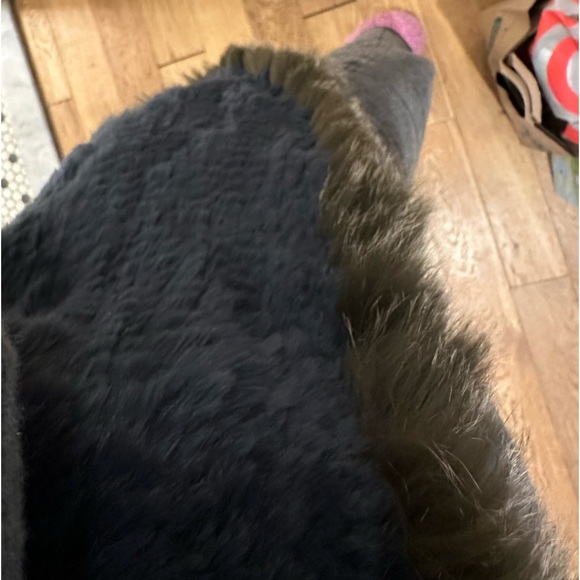 Saks Fifth Ave Rabbit & Fox Fur Vest - Picture 4 of 5